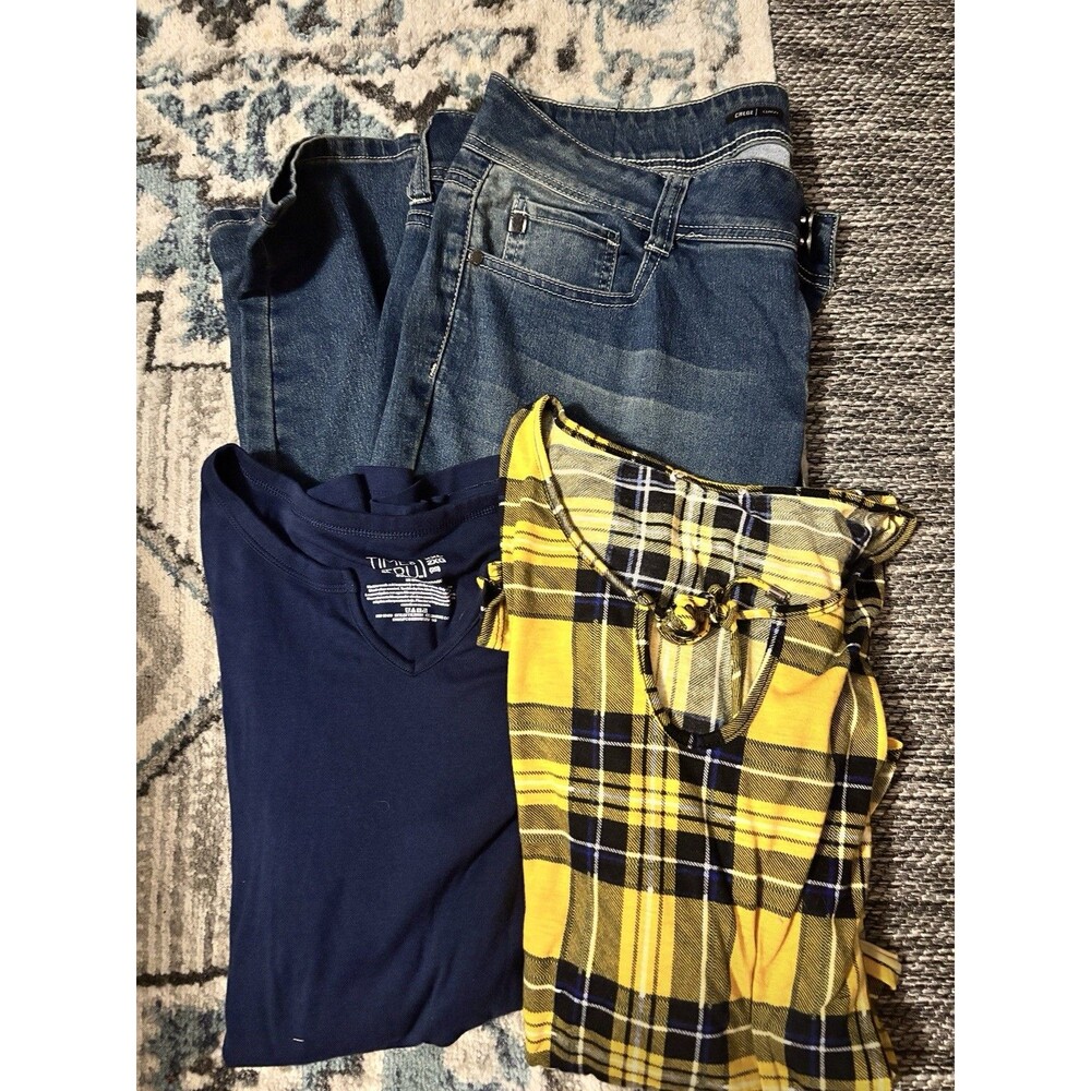 Rampage Denium Jeans Sz 18 ,with2  Shirt Amazing Price Complete Outfit - Picture 7 of 12
